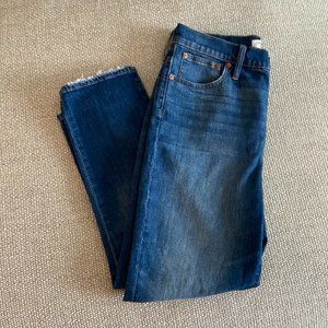 Madewell The Perfect Vintage Crop Jeans Blue